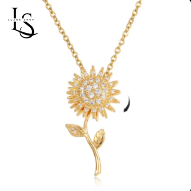 Elysian Grace™ - Collar giratorio de girasol